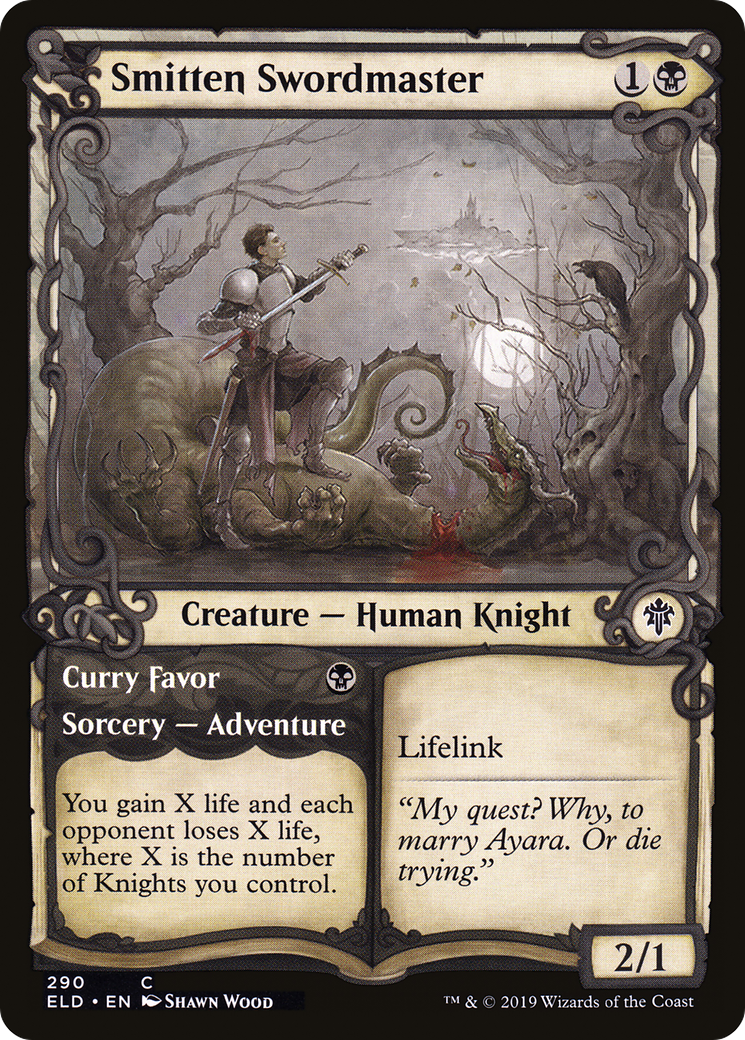 Smitten Swordmaster (Showcase) (ELD-290) [Throne of Eldraine]