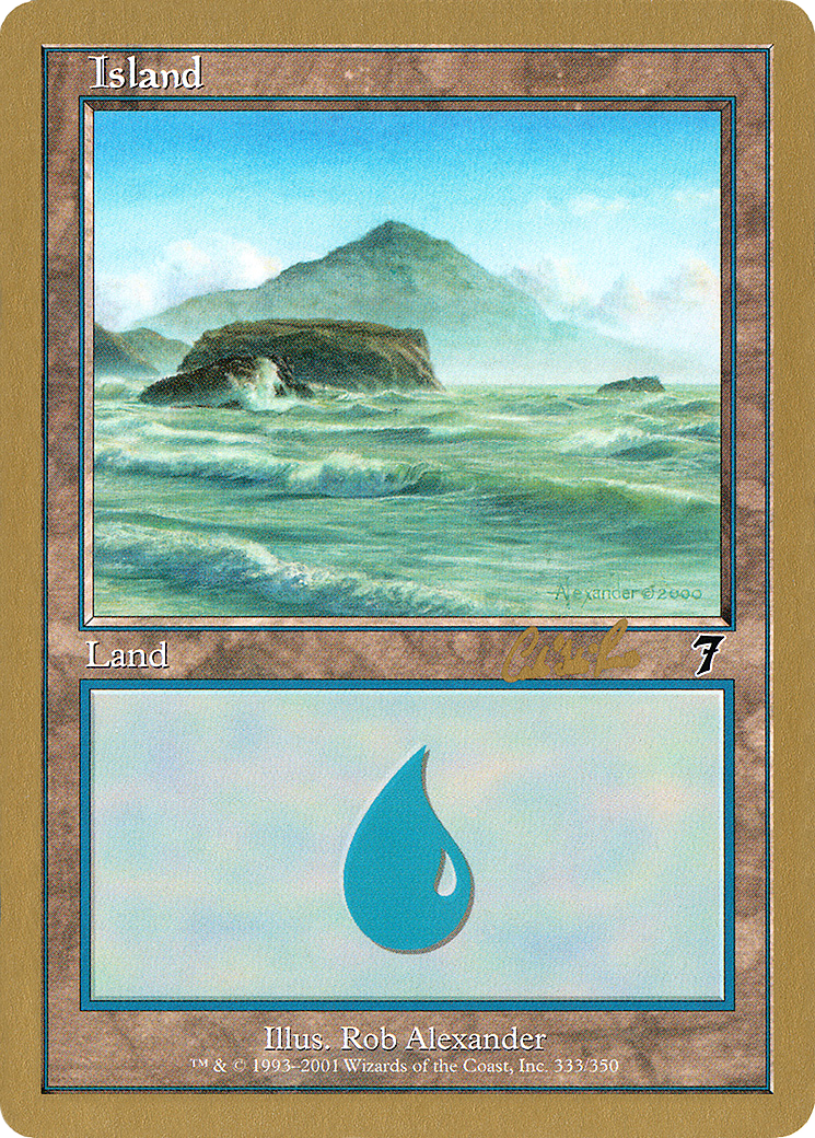 Island (333) - 2002 Carlos Romao (7ED) [World Championship Decks 2002]