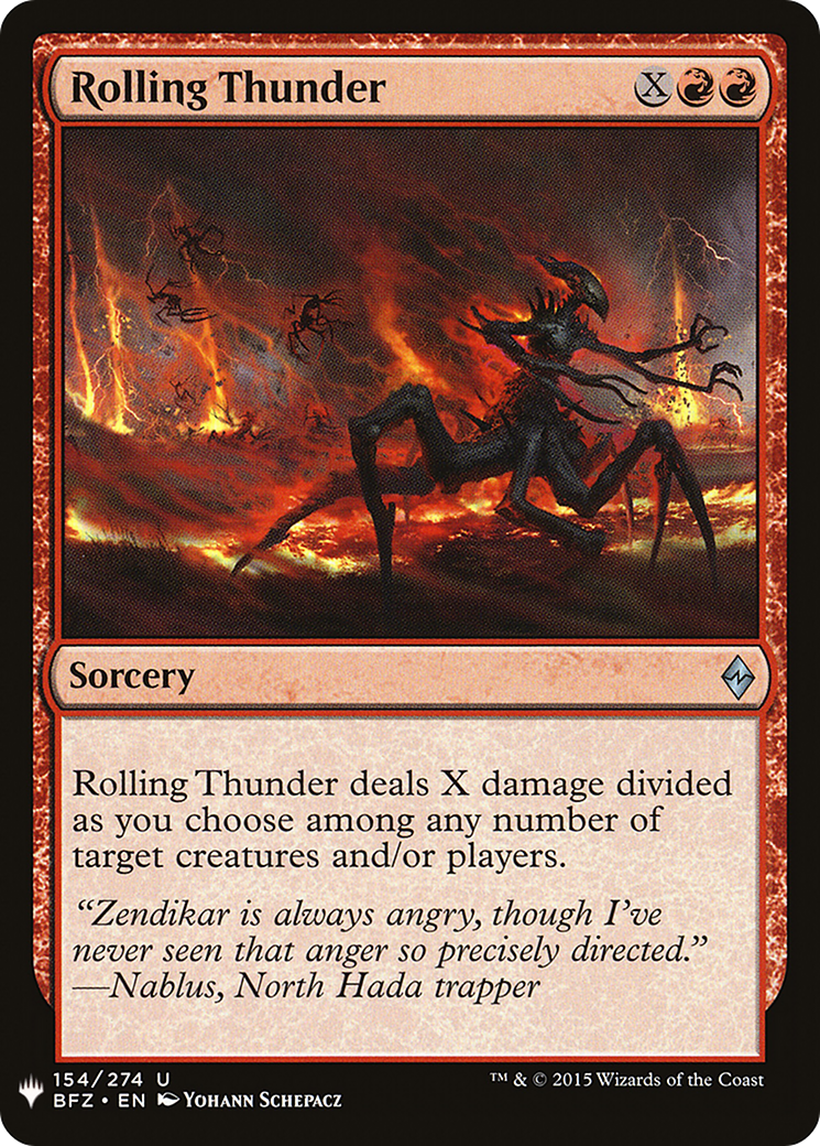 Rolling Thunder (LIST-BFZ-154) [The List]