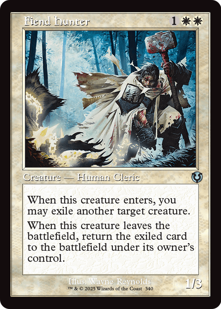 Fiend Hunter (Retro Frame) (INR-340) [Innistrad Remastered]