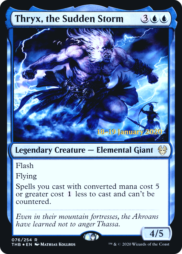 Thryx, the Sudden Storm (PRE-76S) [Theros Beyond Death Promos] Foil