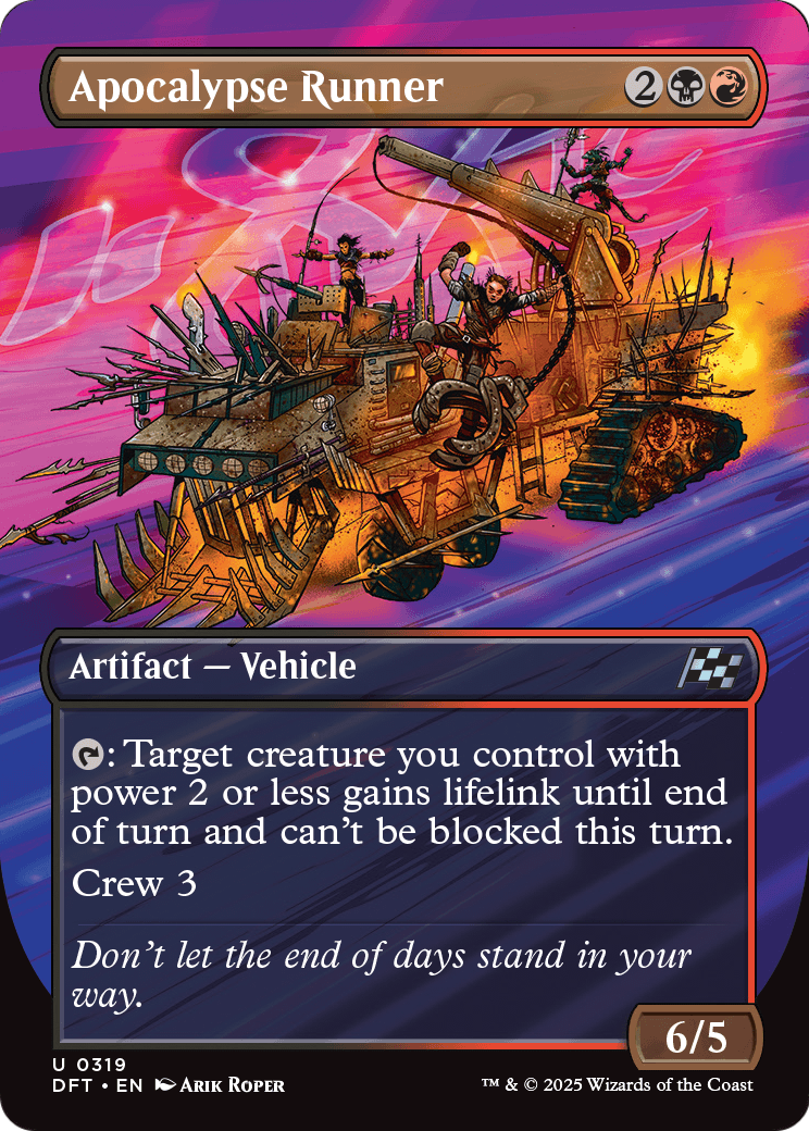 Apocalypse Runner (Borderless) (DFT-319) [Aetherdrift] Foil