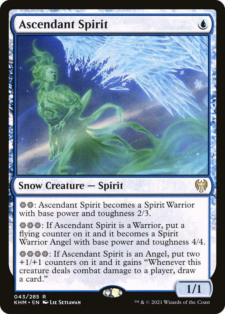 Ascendant Spirit (KHM-043) [Kaldheim] Foil
