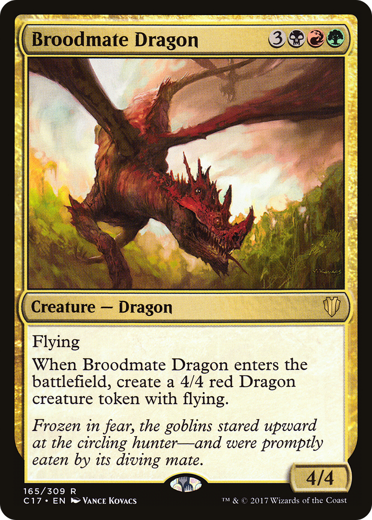 Broodmate Dragon (C17-165) [Commander 2017]