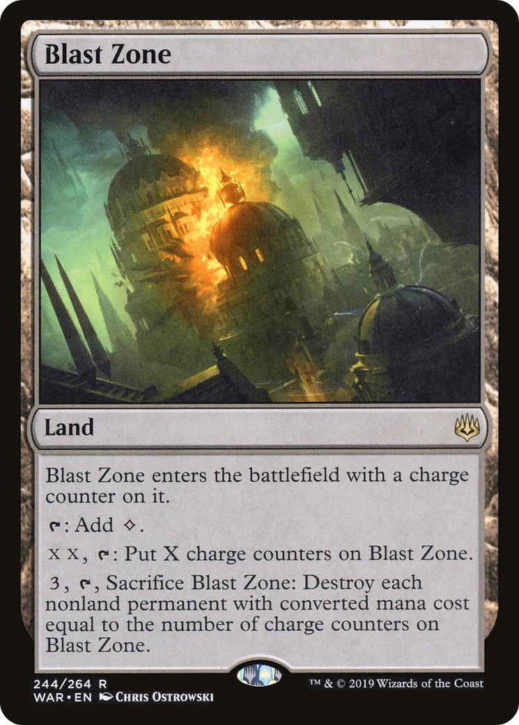Blast Zone (WAR-244) [War of the Spark] Foil
