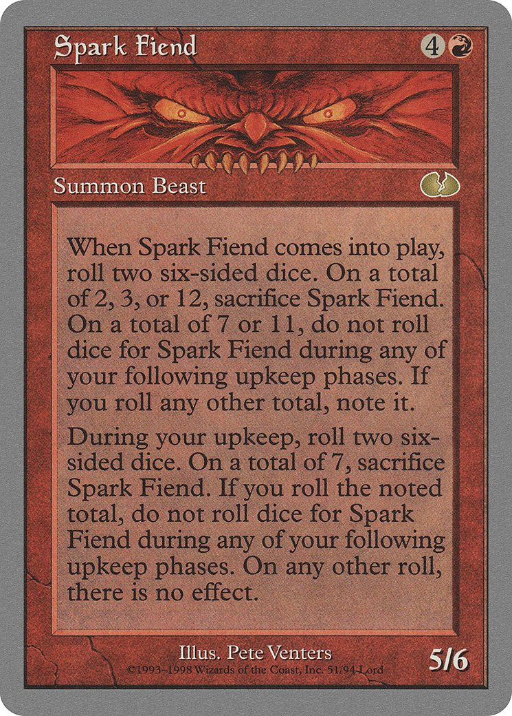 Spark Fiend (UGL-051) [Unglued]