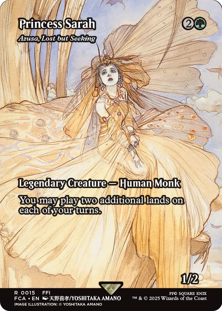 Princess Sarah - Azusa, Lost but Seeking (Showcase) (FCA-015) (Borderless) [FINAL FANTASY: Through the Ages] Foil