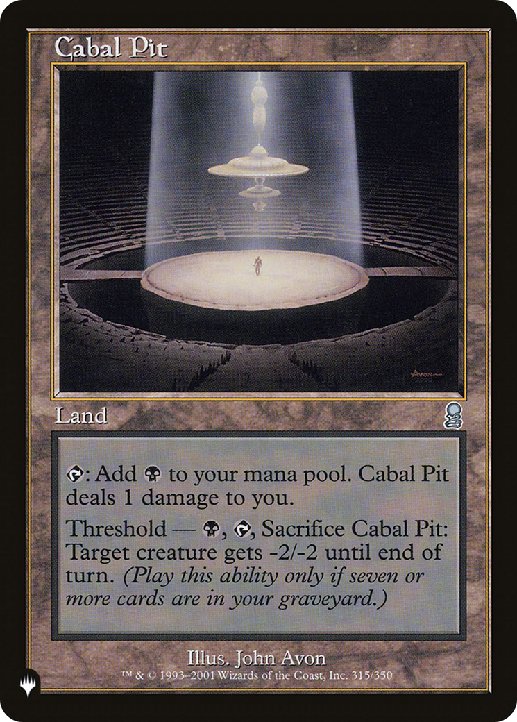 Cabal Pit (LIST-ODY-315) [The List]