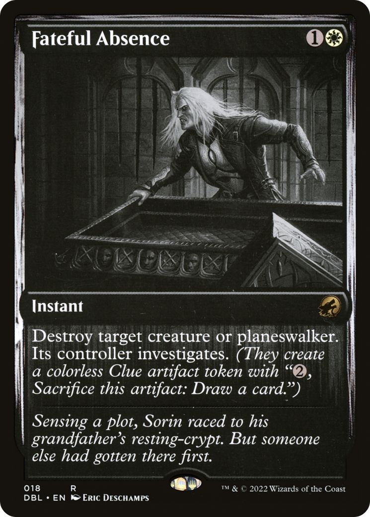 Fateful Absence (DBL-018) [Innistrad: Double Feature] Foil
