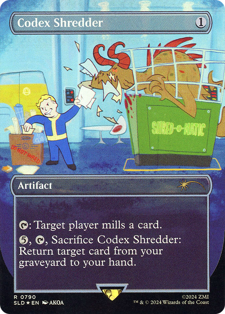 Codex Shredder (Rainbow Foil) (SLD-790) (Borderless) [Secret Lair Drop] Foil