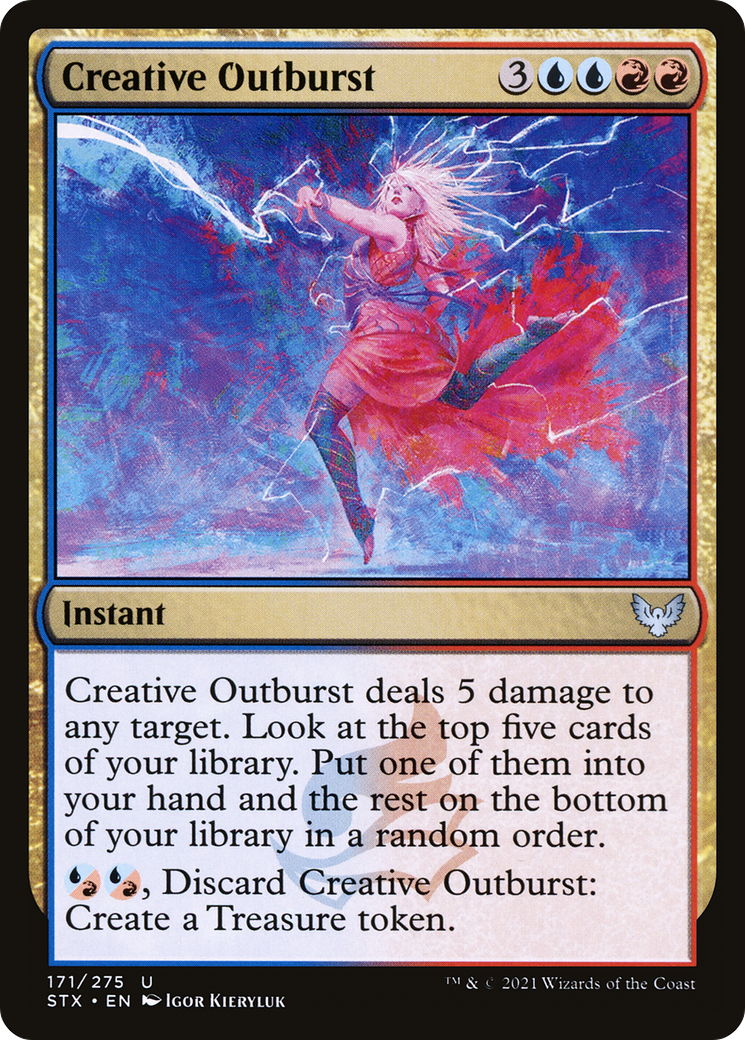 Creative Outburst (STX-171) [Strixhaven: School of Mages] Foil