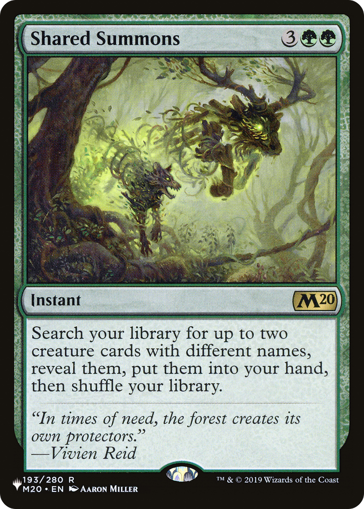 Shared Summons (LIST-M20-193) [The List]