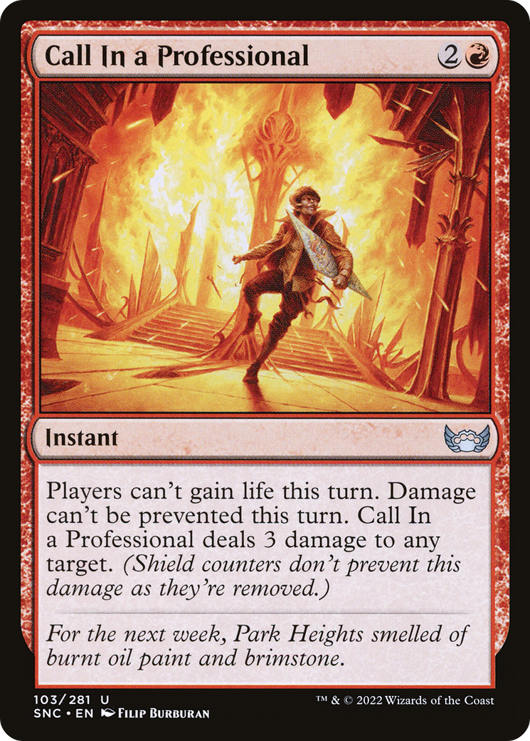 Call In a Professional (SNC-103) [Streets of New Capenna] Foil