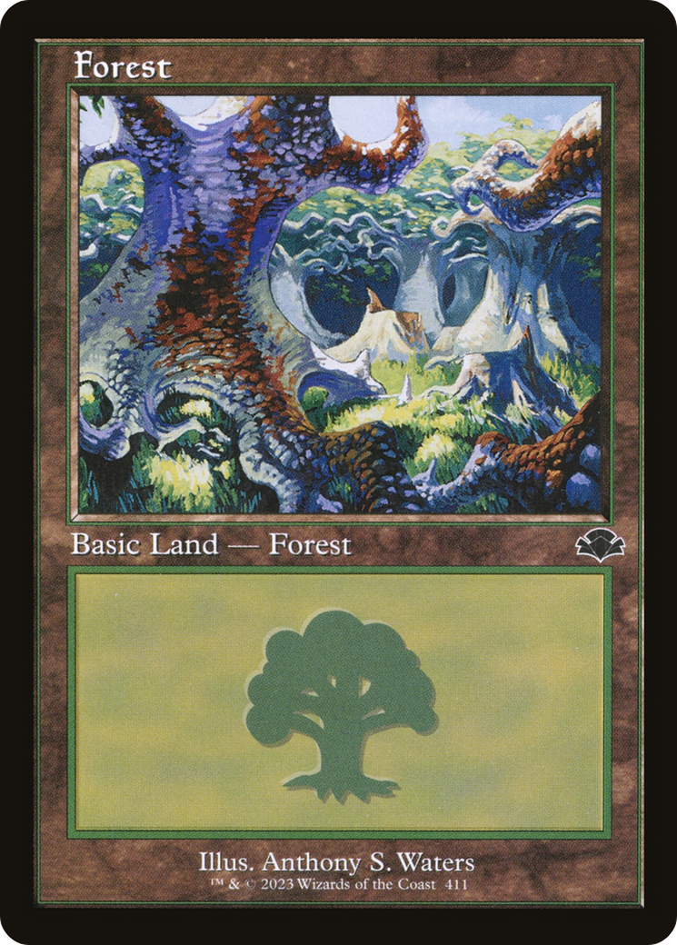Forest (DMR-411) (Retro Frame) [Dominaria Remastered]