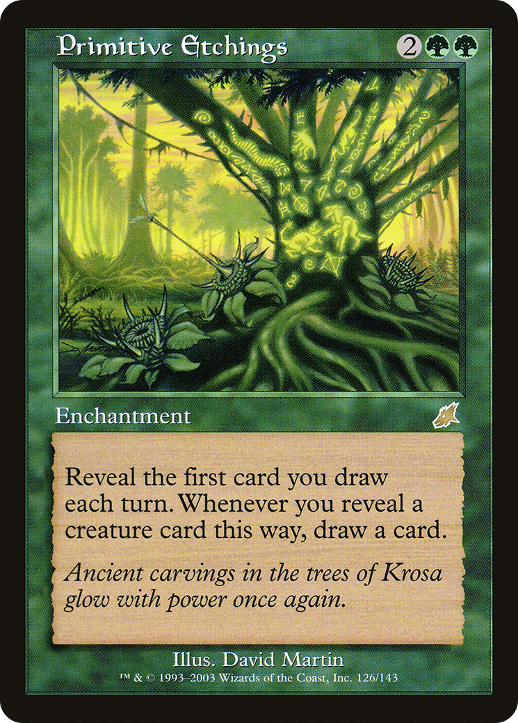 Primitive Etchings (SCG-126) [Scourge] Foil