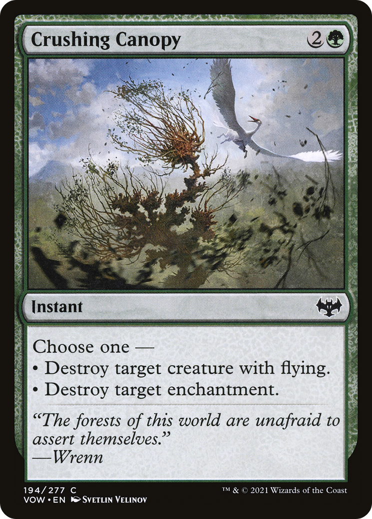 Crushing Canopy (VOW-194) [Innistrad: Crimson Vow]