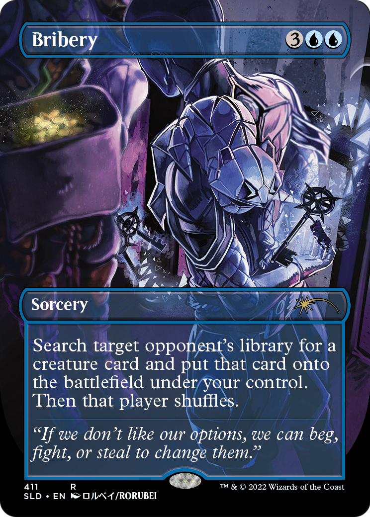 Bribery (SLD-411) (Borderless) [Secret Lair Drop] Foil