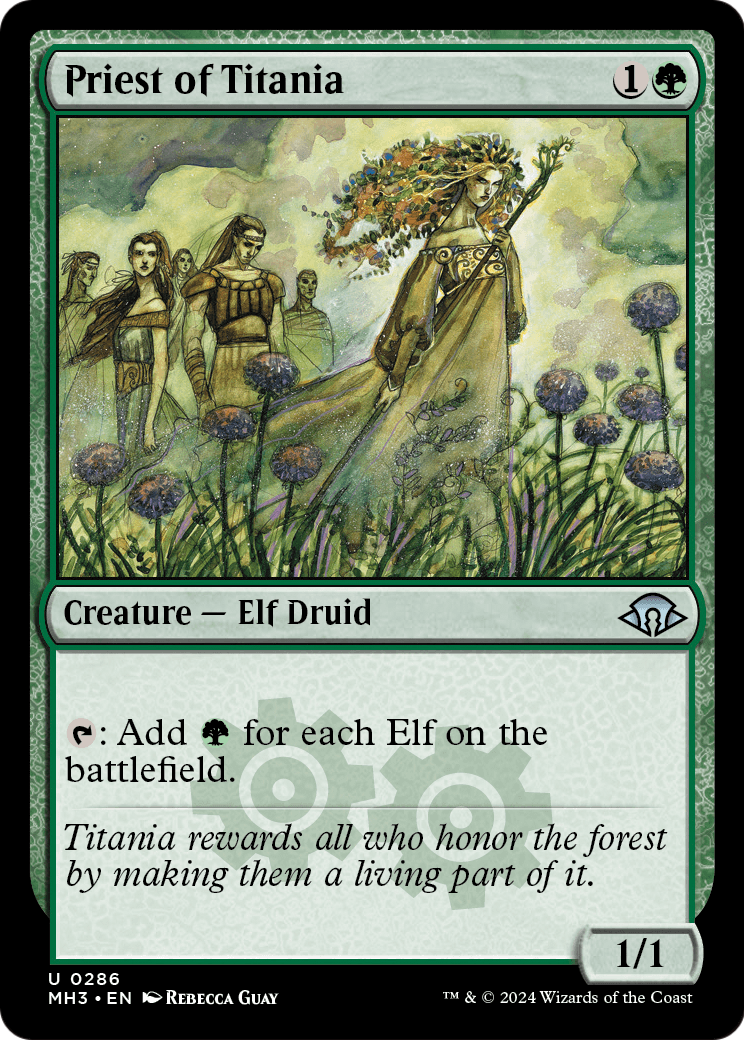 Priest of Titania (MH3-286) [Modern Horizons 3] Foil