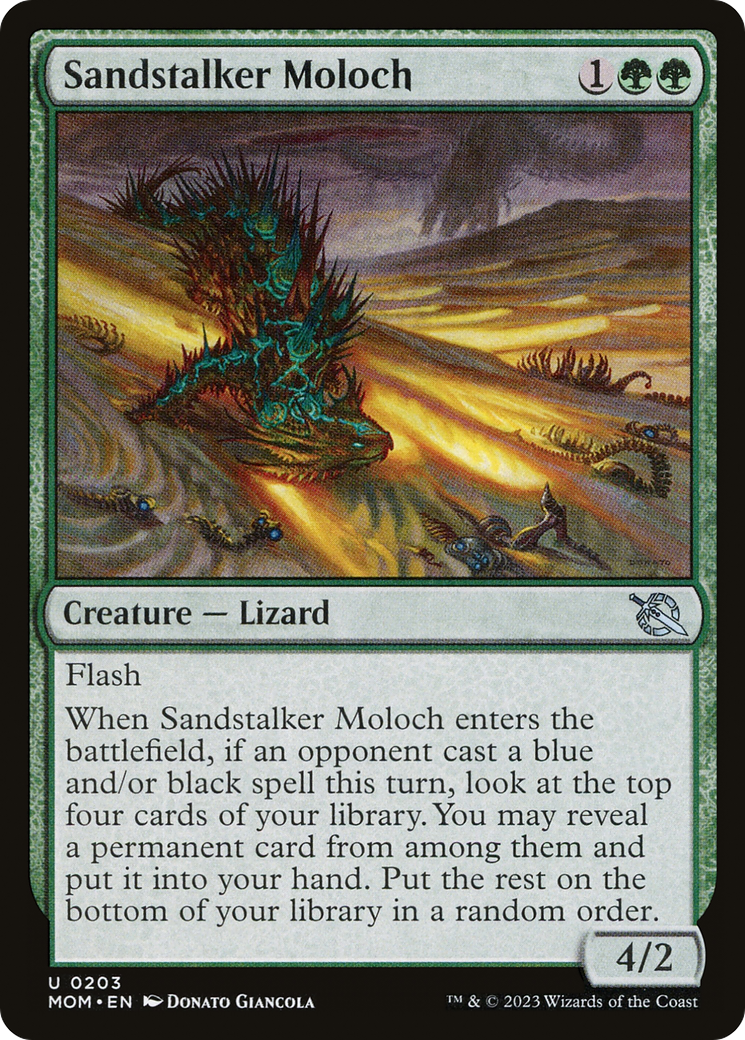 Sandstalker Moloch (MOM-203) [March of the Machine]