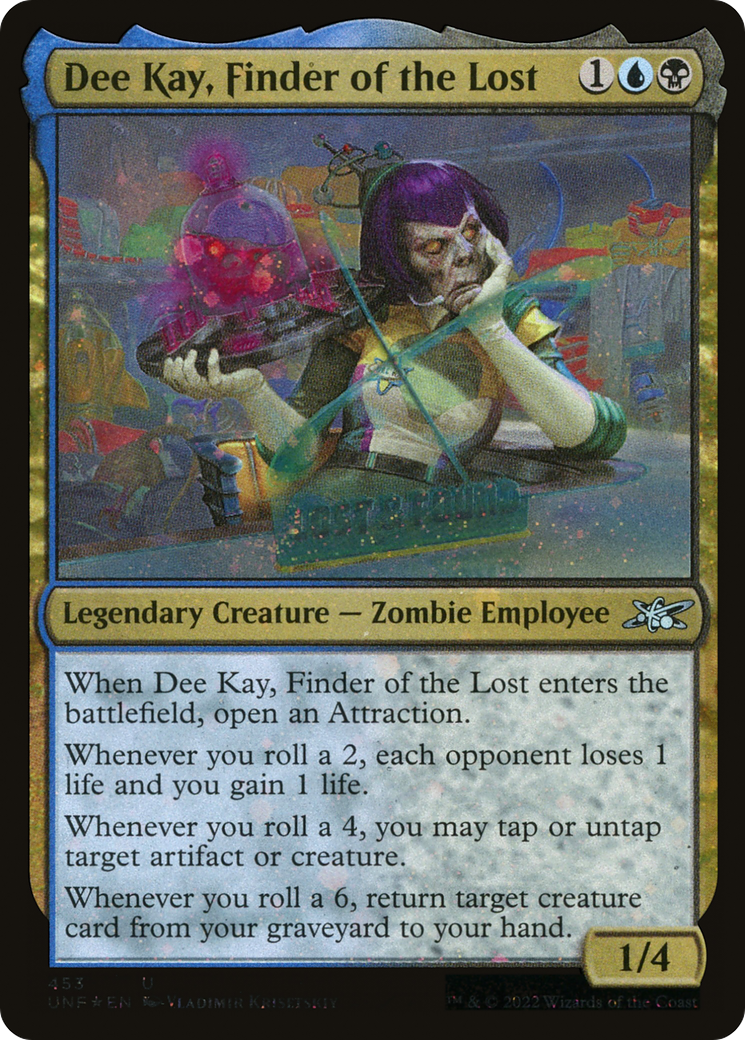 Dee Kay, Finder of the Lost (Galaxy Foil) (UNF-453) [Unfinity] Foil