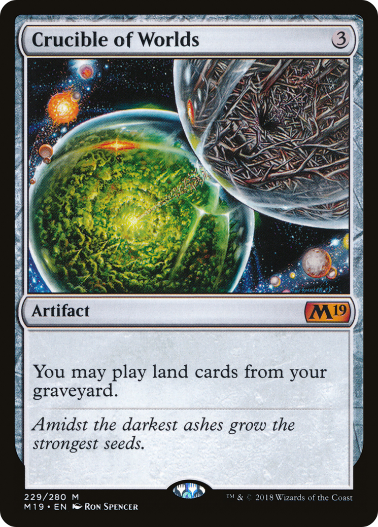 Crucible of Worlds (M19-229) [Core Set 2019] Foil