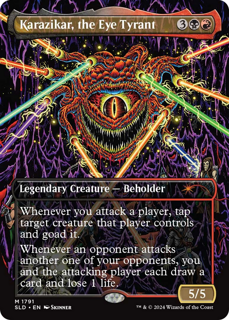 Karazikar, the Eye Tyrant (SLD-1791) (Borderless) [Secret Lair Drop] Foil