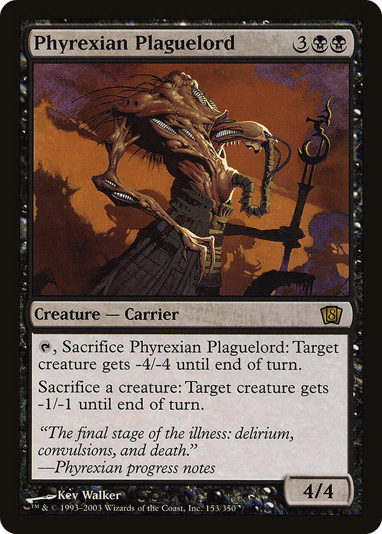 Phyrexian Plaguelord (8ED-153) [8th Edition] Foil