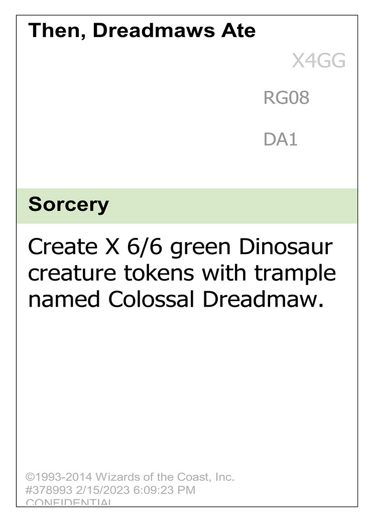 Then, Dreadmaws Ate Everyone [Unknown Event]