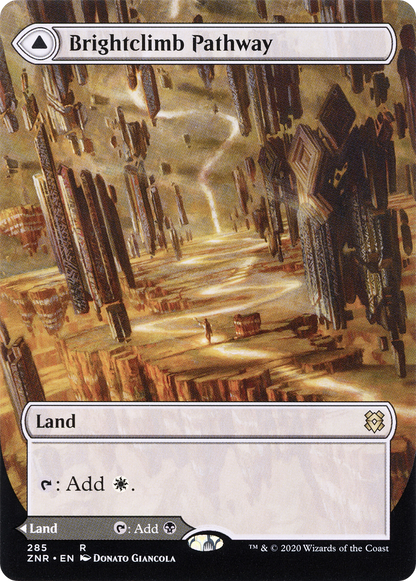 Brightclimb Pathway (Borderless) (ZNR-285) (Showcase) [Zendikar Rising] Foil
