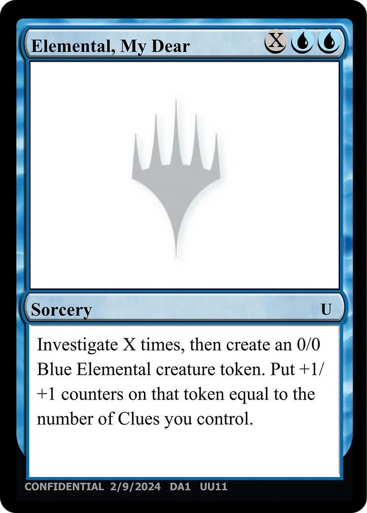 Elemental, My Dear (UNK-UU11B) [Unknown Event]