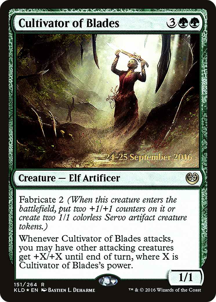 Cultivator of Blades (PRE-151S) [Kaladesh Promos] Foil