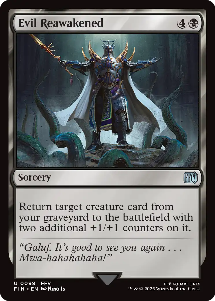 Evil Reawakened (FIN-098) [FINAL FANTASY] Foil