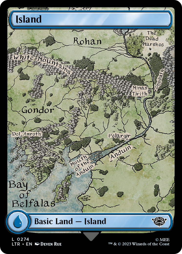 Island (LTR-274) [The Lord of the Rings: Tales of Middle-earth] Foil