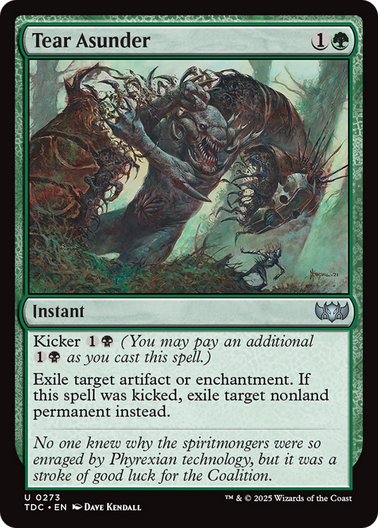Tear Asunder (TDC-273) [Commander: Tarkir: Dragonstorm]