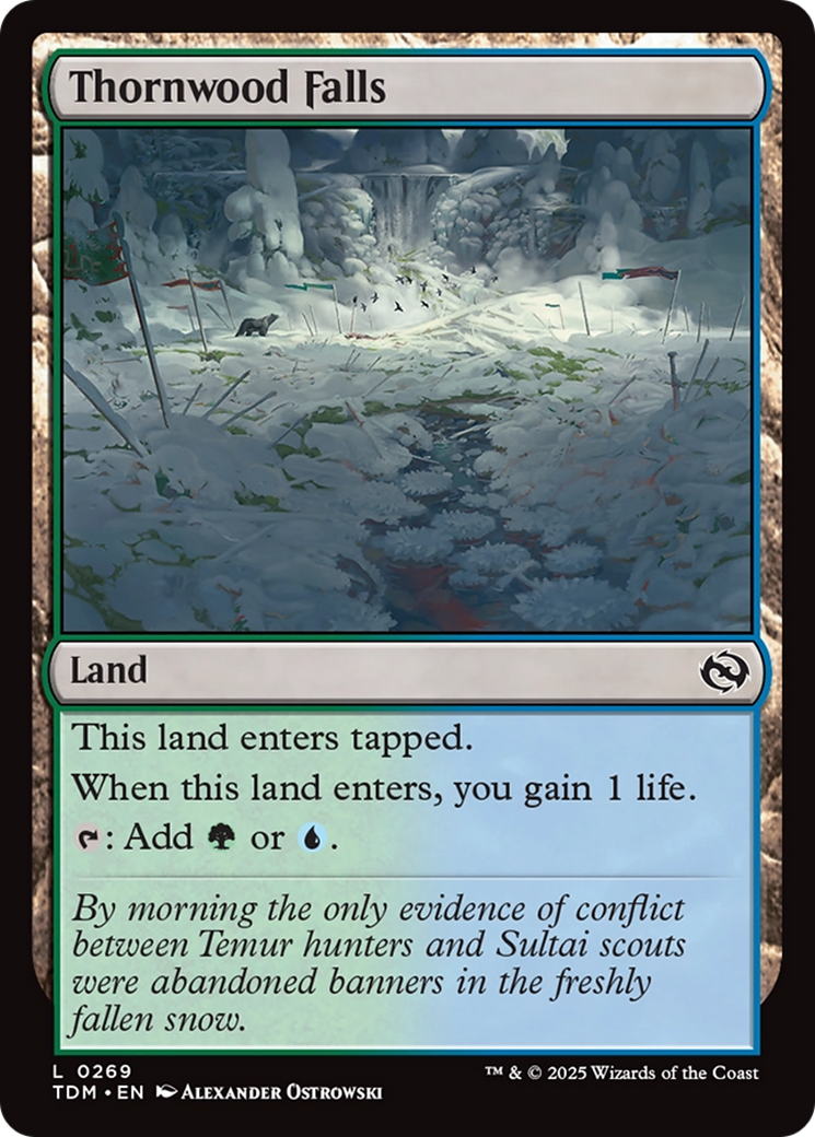 Thornwood Falls (TDM-269) [Tarkir: Dragonstorm] Foil