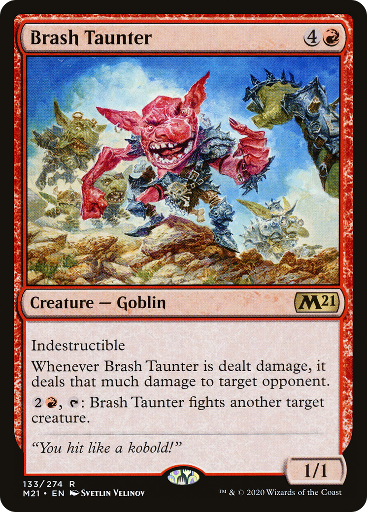 Brash Taunter (M21-133) [Core Set 2021] Foil