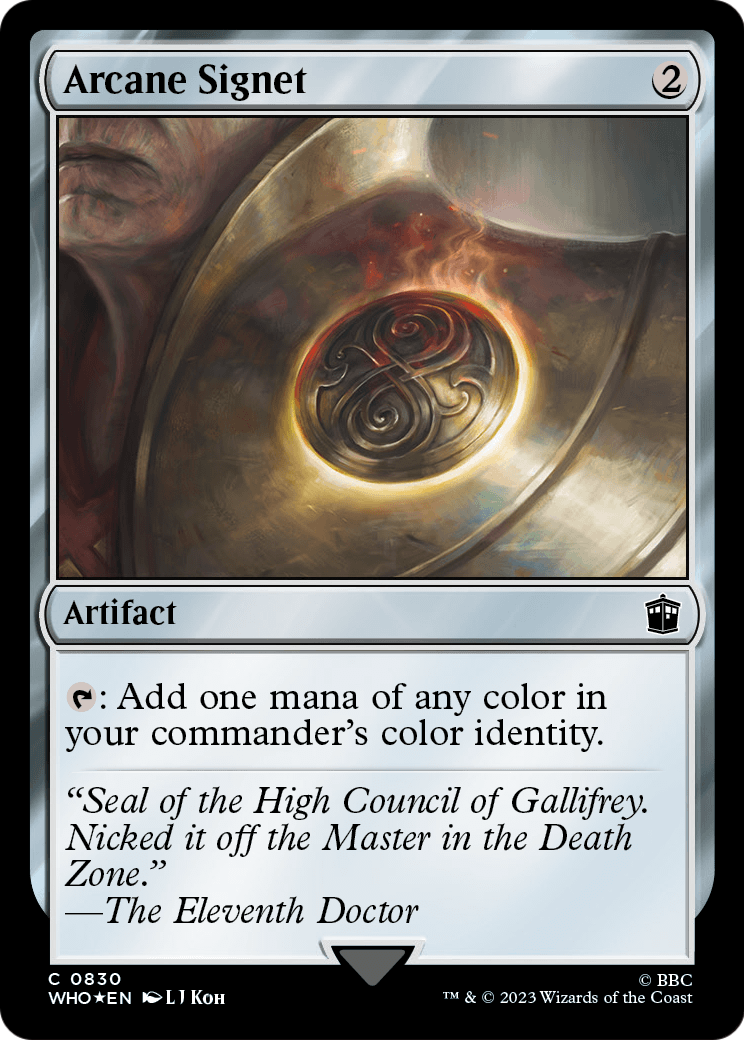 Arcane Signet (Surge Foil) (WHO-830) [Doctor Who] Foil