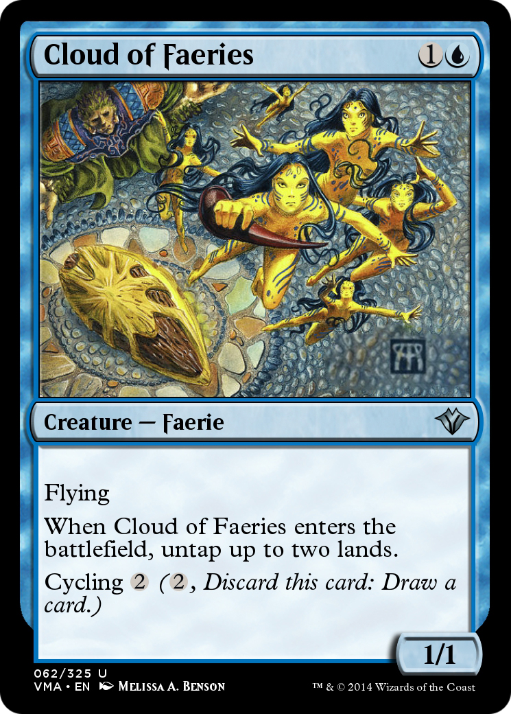Cloud of Faeries (VMA-062) [Vintage Masters] Foil