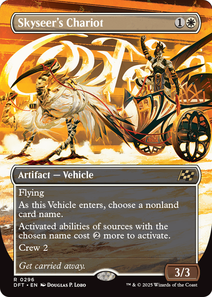 Skyseer's Chariot (Borderless) (DFT-296) [Aetherdrift] Foil
