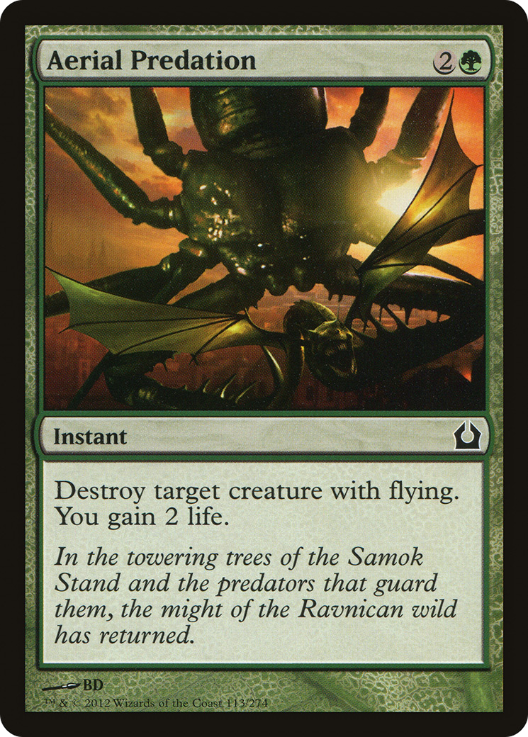 Aerial Predation (RTR-113) [Return to Ravnica] Foil