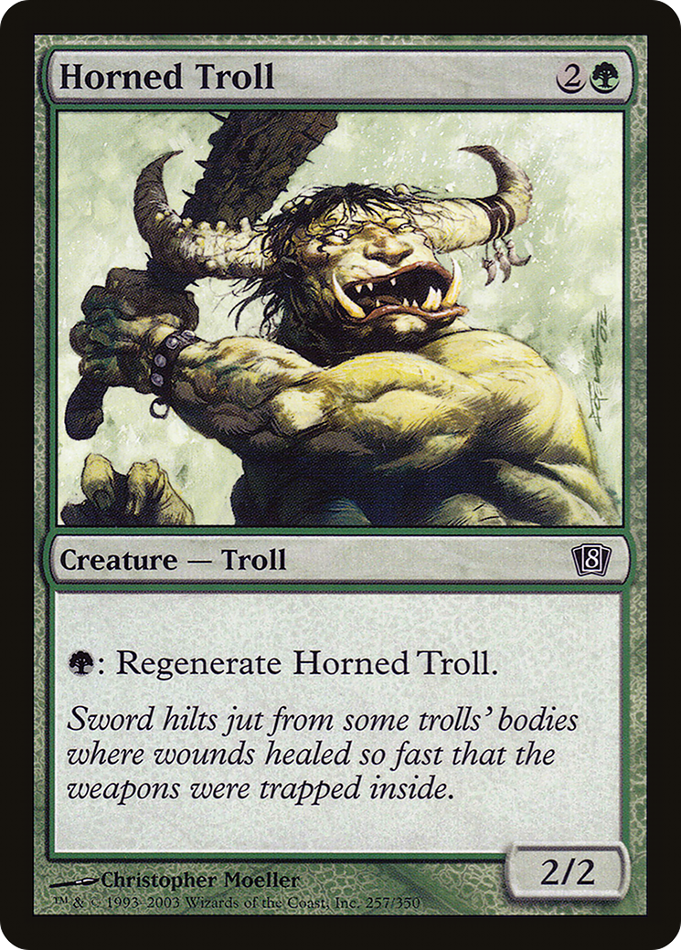 Horned Troll (8ED-257) [8th Edition] Foil