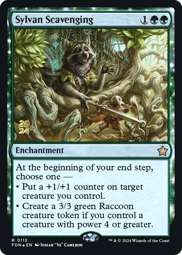 Sylvan Scavenging (PRE-113) [Foundations Promos] Foil
