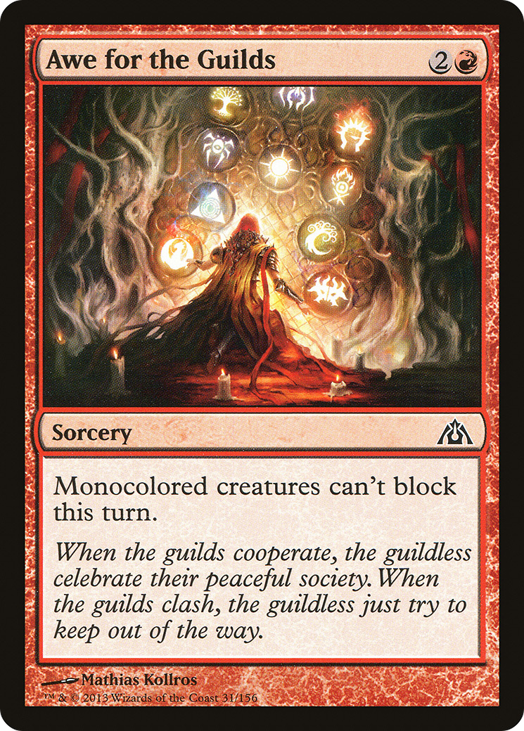 Awe for the Guilds (DGM-031) [Dragon's Maze] Foil