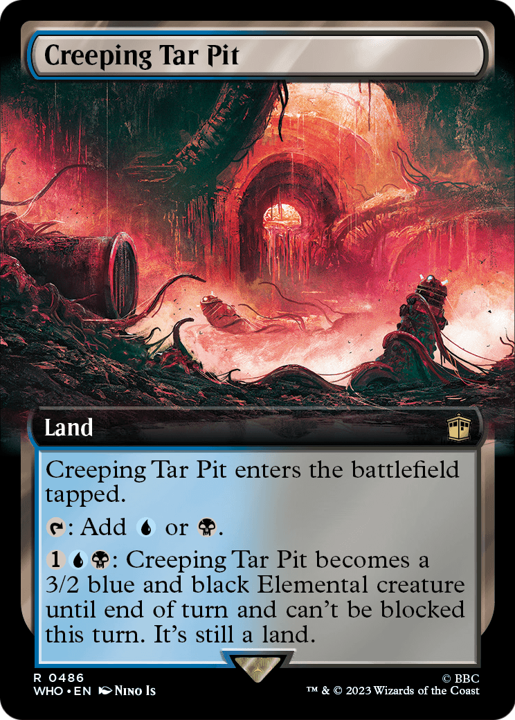 Creeping Tar Pit (Extended Art) (WHO-486) [Doctor Who] Foil