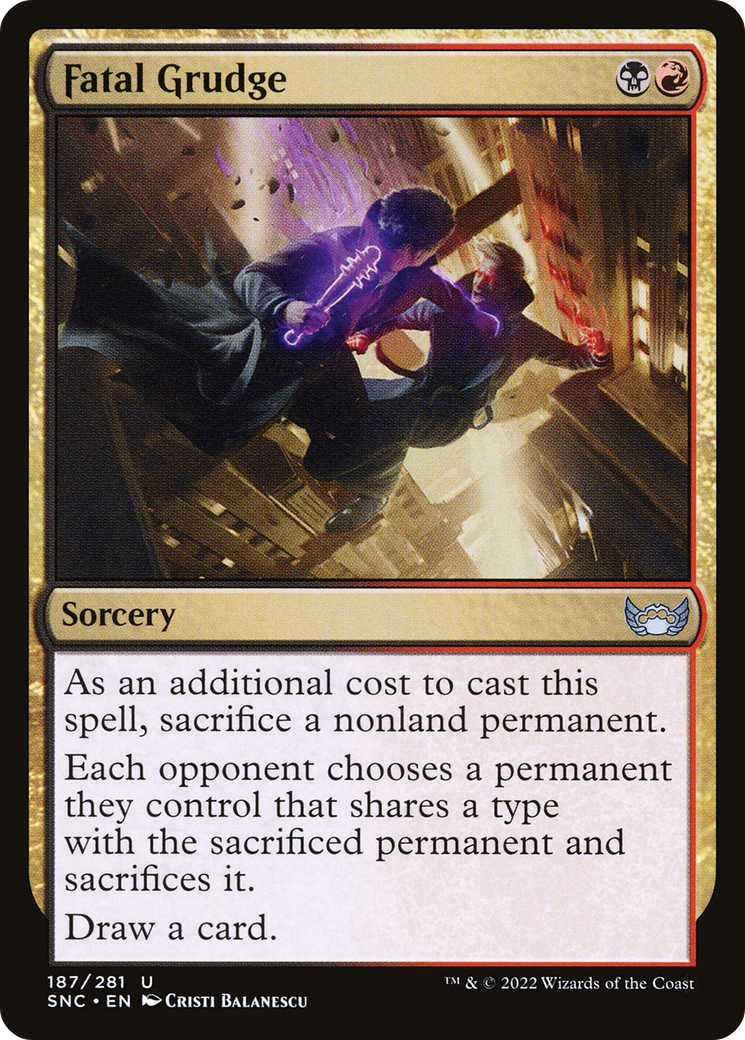 Fatal Grudge (SNC-187) [Streets of New Capenna] Foil