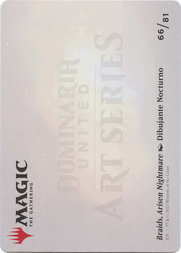 Braids, Arisen Nightmare // Braids, Arisen Nightmare (ADMU-066) (Borderless) [Dominaria United Art Series] Foil