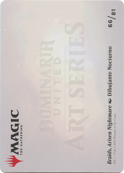 Braids, Arisen Nightmare // Braids, Arisen Nightmare (ADMU-066) (Borderless) [Dominaria United Art Series] Foil
