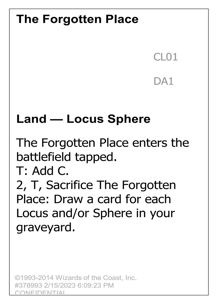 The Forgotten Place [Unknown Event]