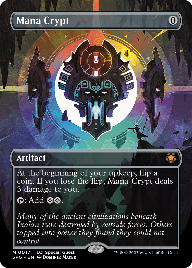 Mana Crypt (Borderless) (SPG-017) [Special Guests] Foil
