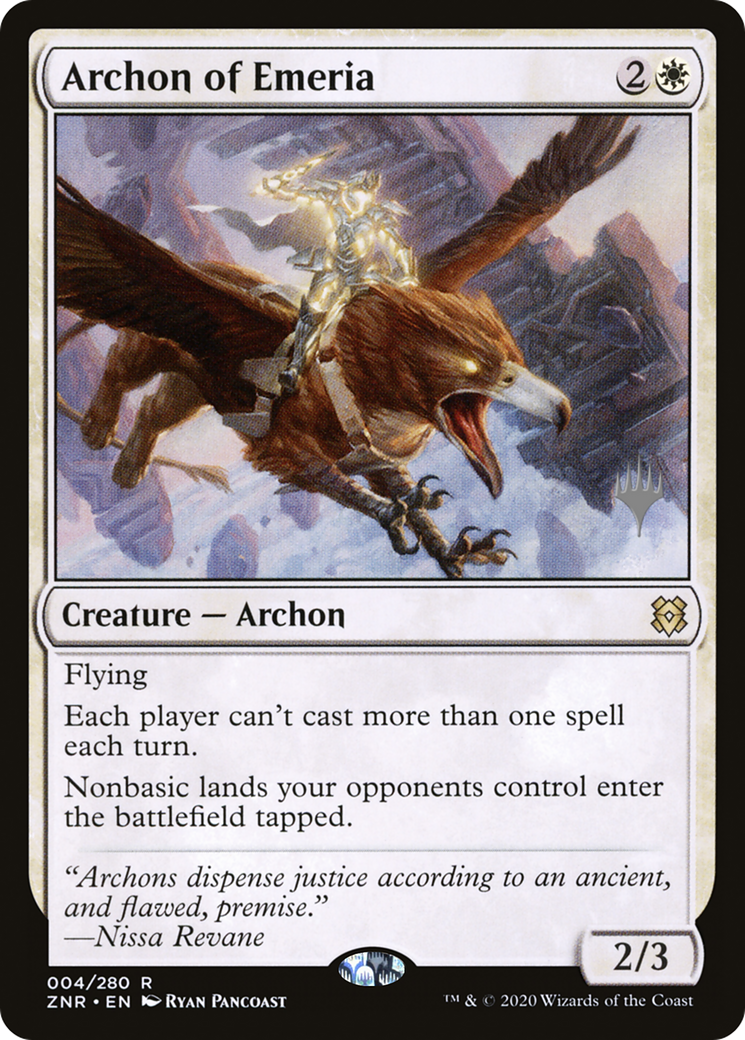 Archon of Emeria (PPZNR-004) [Promo Pack: Zendikar Rising Promos] Foil